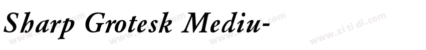 Sharp Grotesk Mediu字体转换